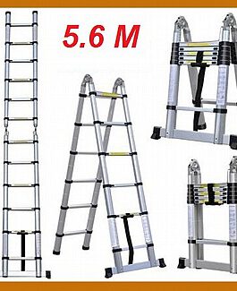 סולם טלסקופי כפול 5.6 מטר