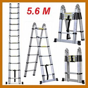 סולם טלסקופי כפול 5.6 מטר