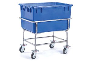 עגלת אמבטיה 130 ליטר מסגרת נירוסטה